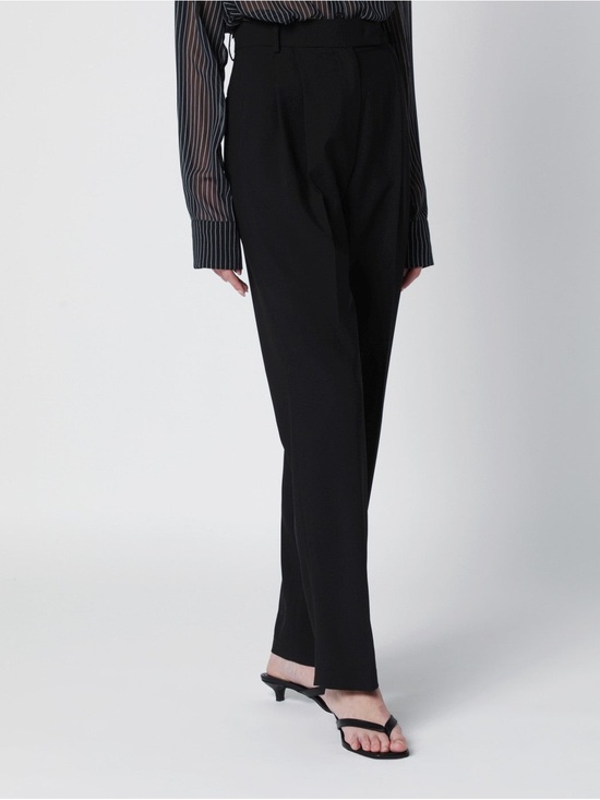 The Frankie Shop Pants - The Frankie Shop Bea Pleated Trousers, Beige, Size S, High Waist